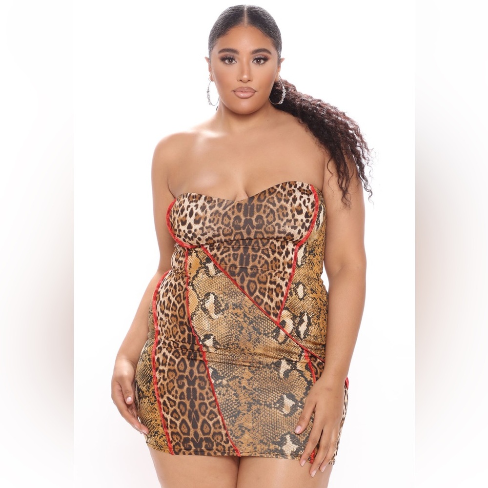 Seams Fiesty Leopard Mini Dress